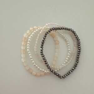 Elegant Multi-Color Beaded Bracelet Set